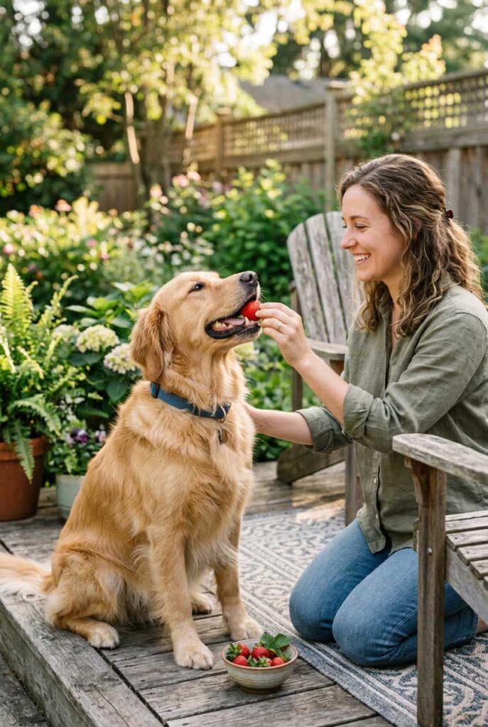 Darf mein Hund Erdbeeren essen?
