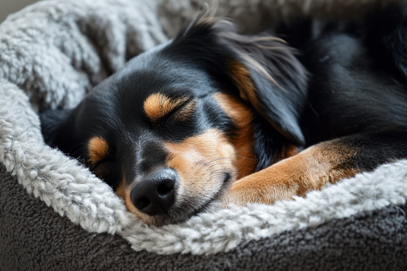 Orthopädische Hundebetten - Hund schläft und träumt