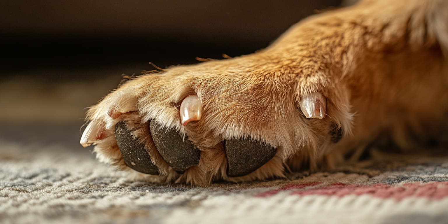 Verletzte Hundekralle